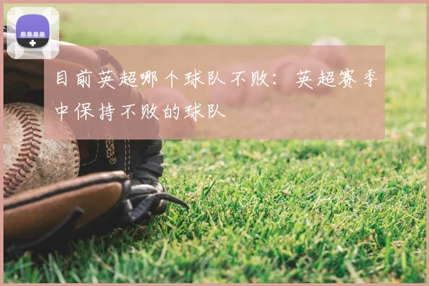 目前英超哪个球队不败:英超赛季中保持不败的球队